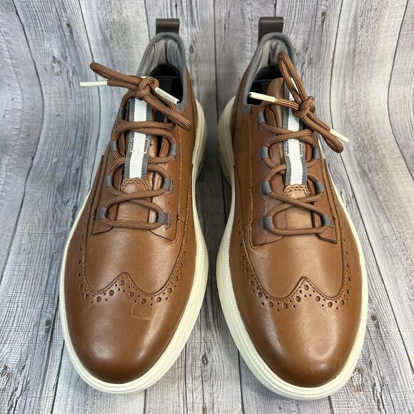 Cole Haan Zerogrand Work from Anywhere Oxford, Wingtip British Tan Men’s 9 W - Picture 7 of 11